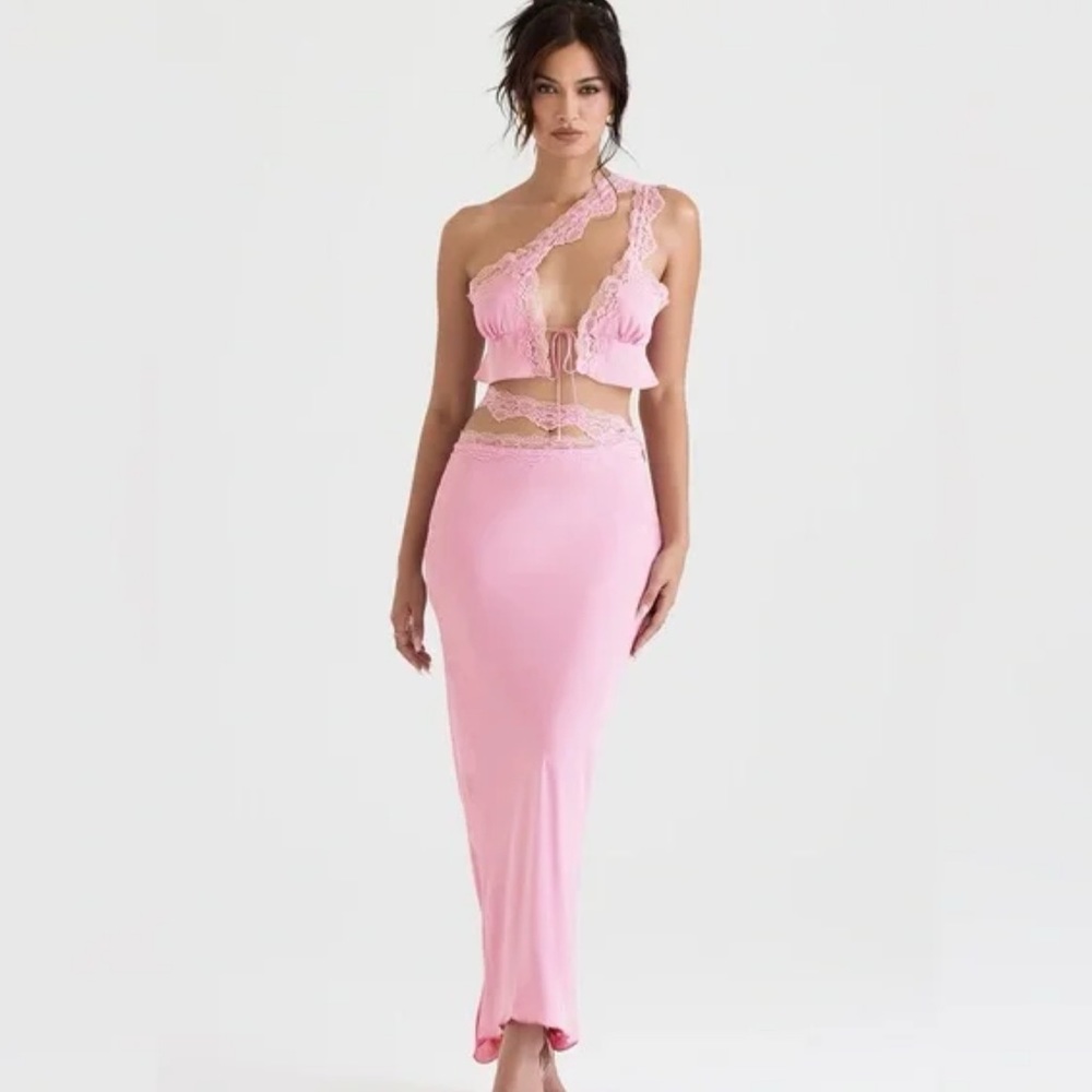 House of CB Mathilda Lace Trim Skirt